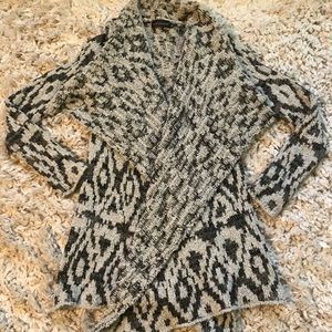 Diamond Print Knot Sweater